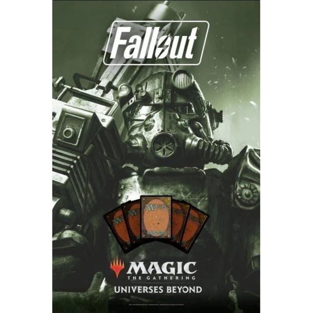 Magic The Gathering Universes Beyond Fallout MTG PIP Set Poster Kit Wizards Co